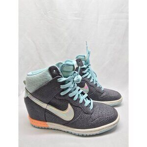 Nike Dunk Sky Hi Premium Dark Grey Glacier Ice Wedge 585560-002 Women’s Size 7